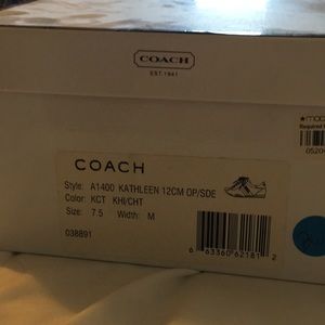 Brown Coach sneakers